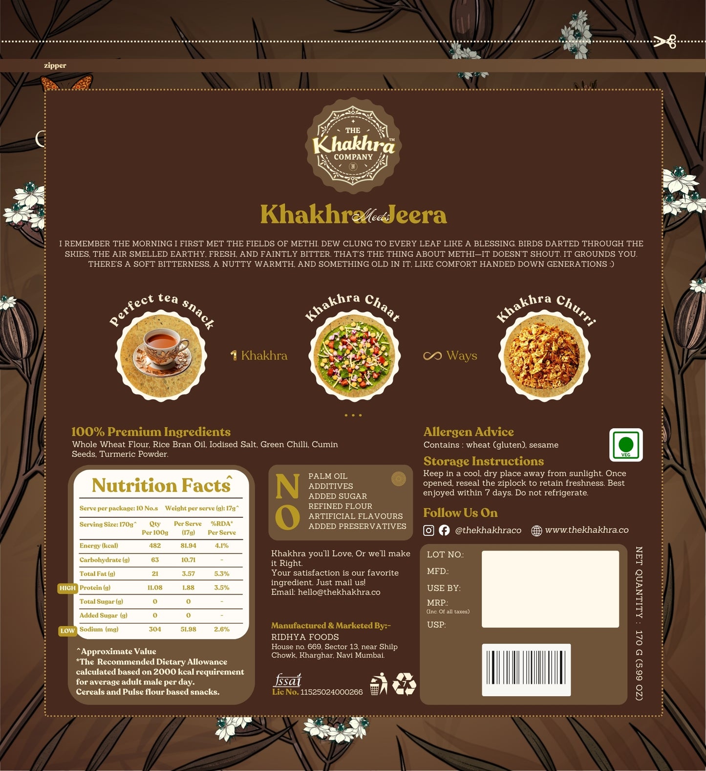 Jeera Khakhra