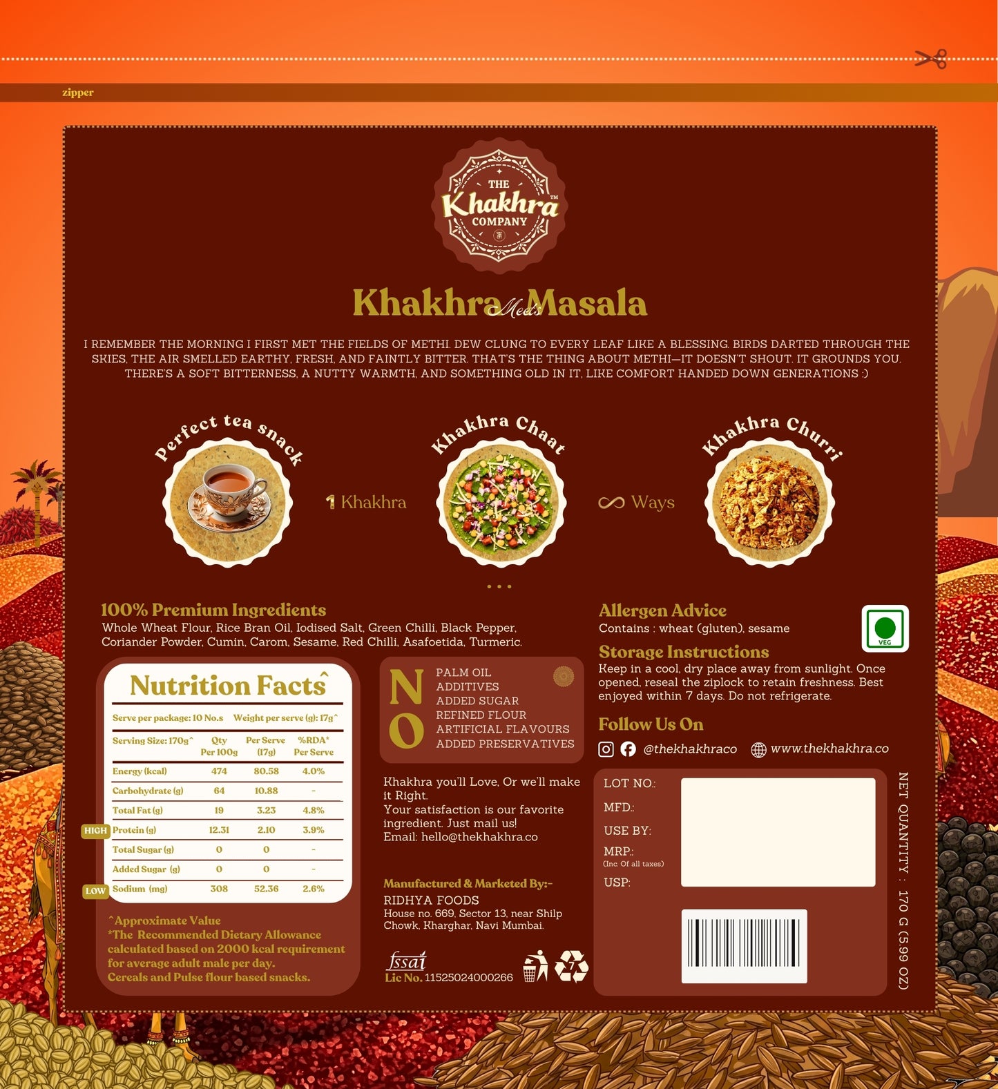 Masala Khakhra